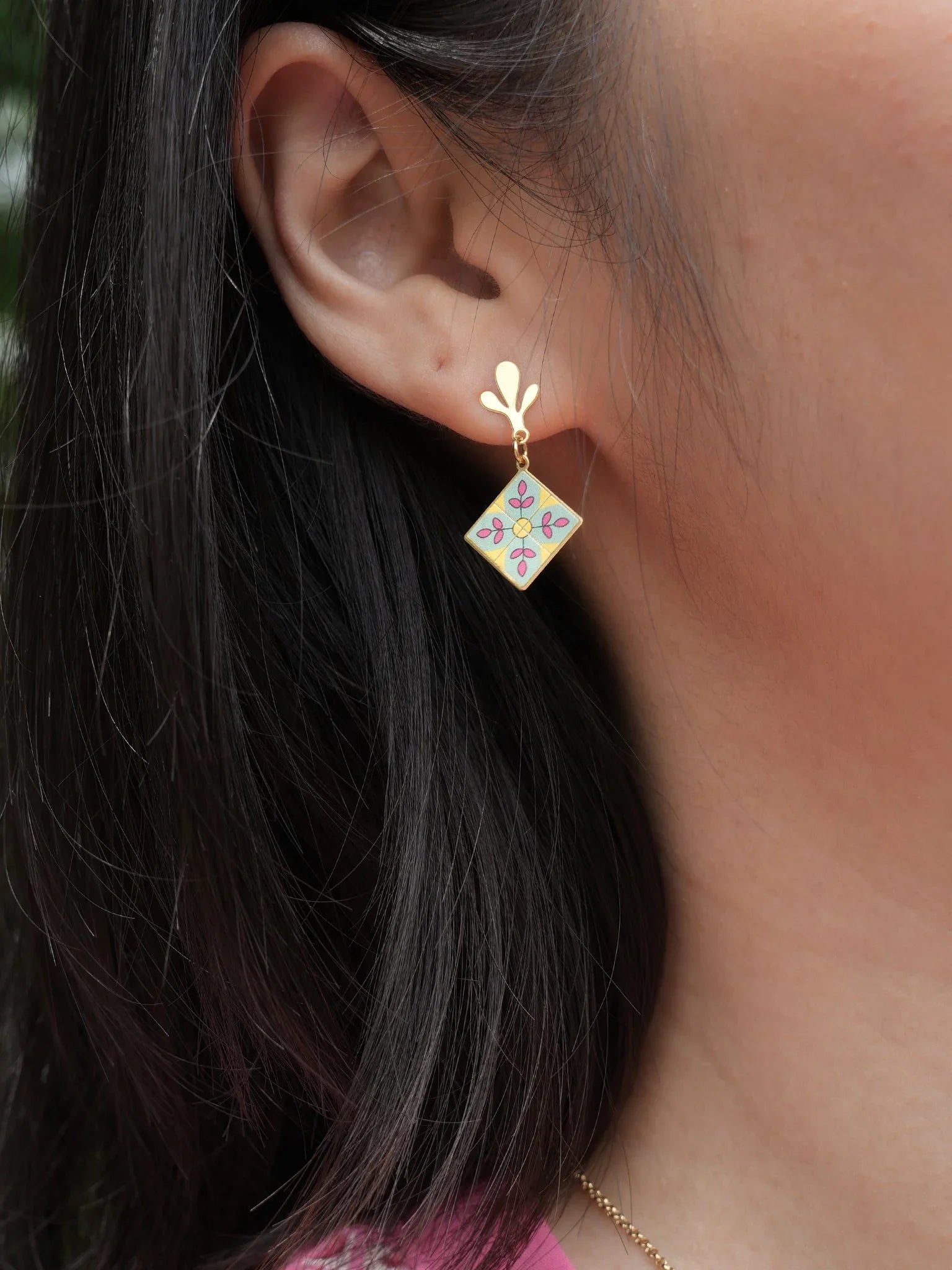 EMBRACE JEWELLERY | Peranakan Tile Earrings