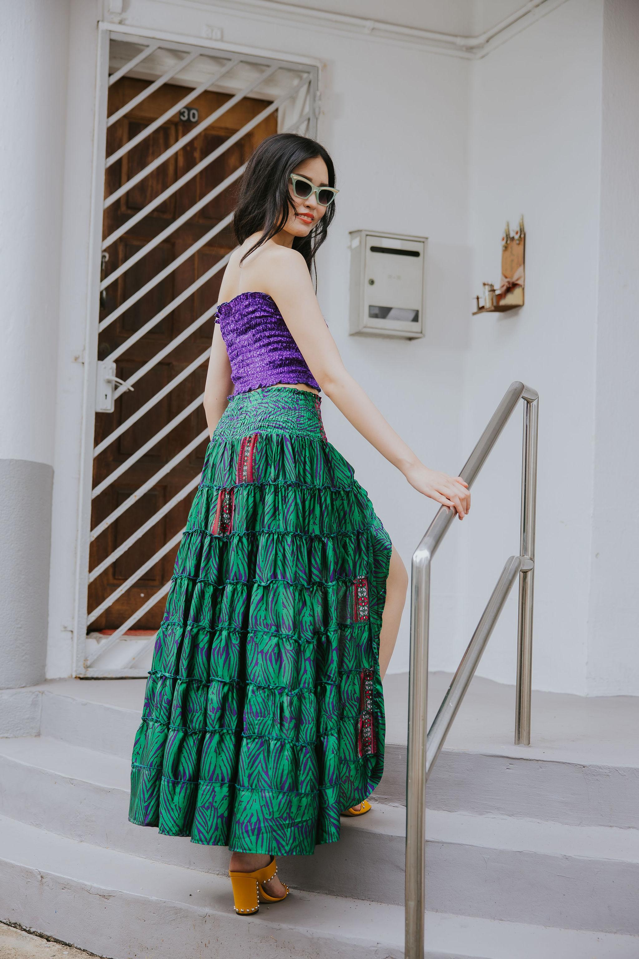 RAJA RANI | Modal Silk Tube Top & Skirt Set