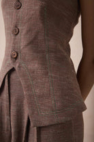 SUI | The Hazel Sun Handsun Handwoven Organic Cotton Waistcoat
