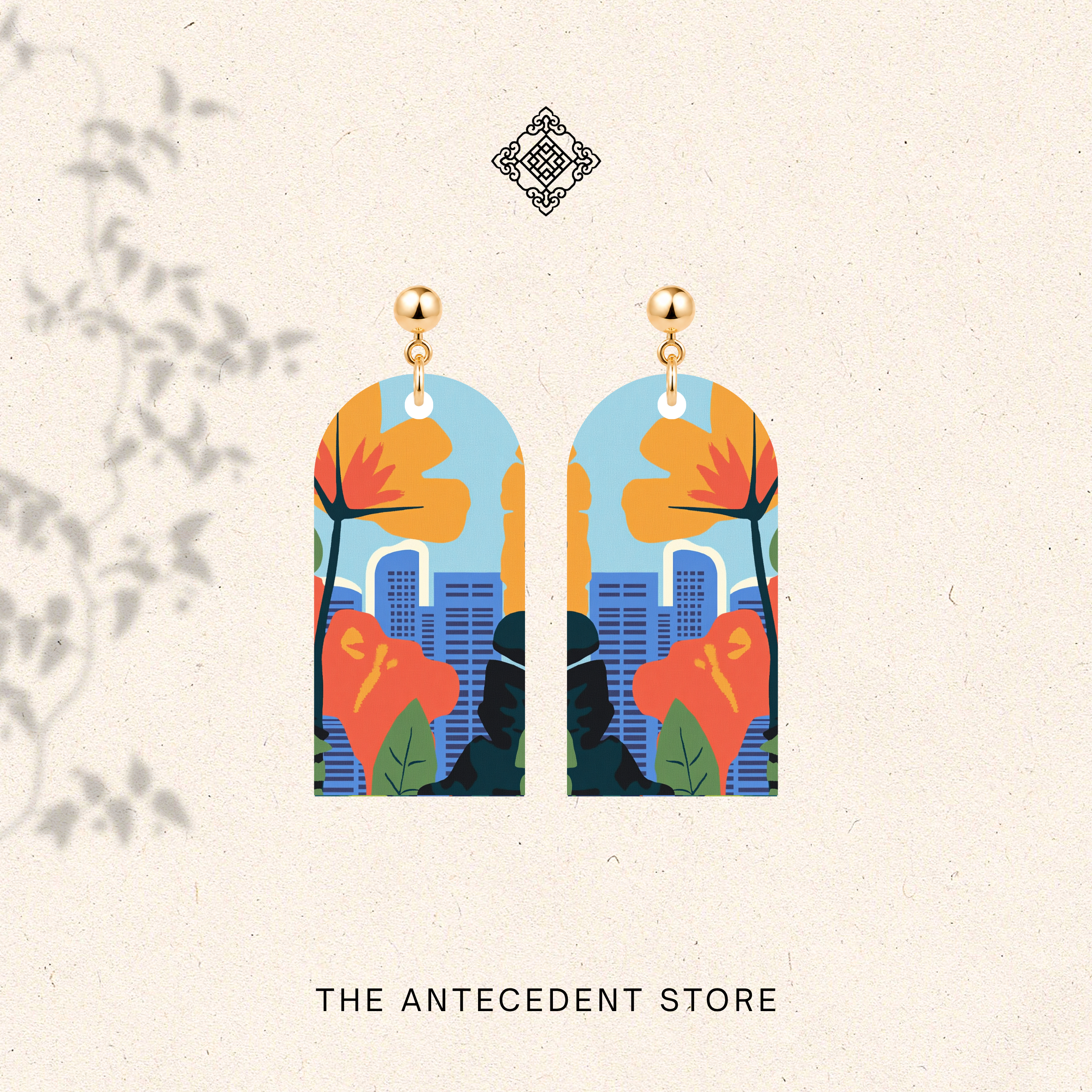THE ANTECEDENT STORE | Singapore Skyline Earrings | Island Colours Series No. 02