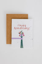 PURPLE AND PURE | Plantable Greeting Card | Happy Anniversary