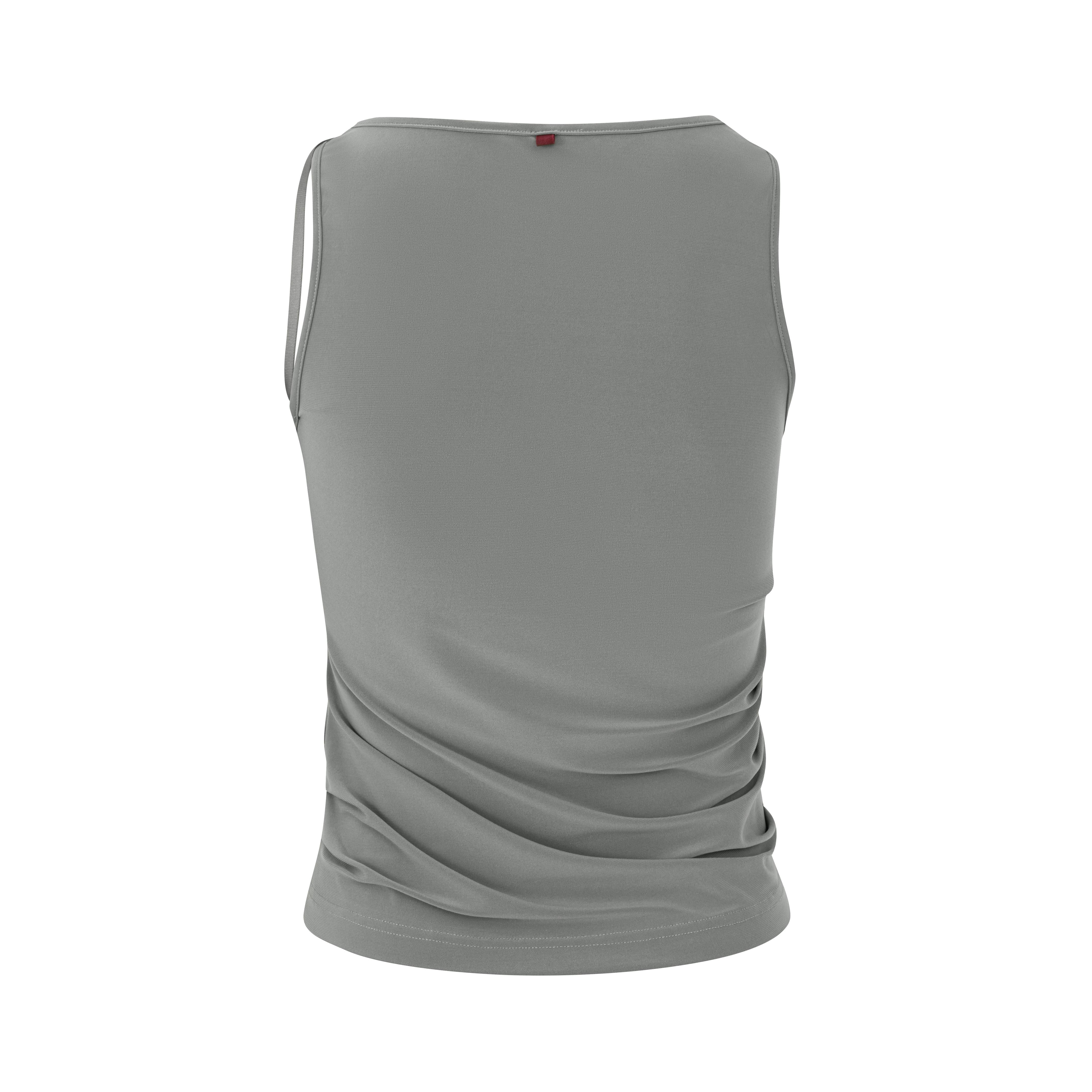 LAYERPLAN | Viva Gathered Stretch-Jersey Tank