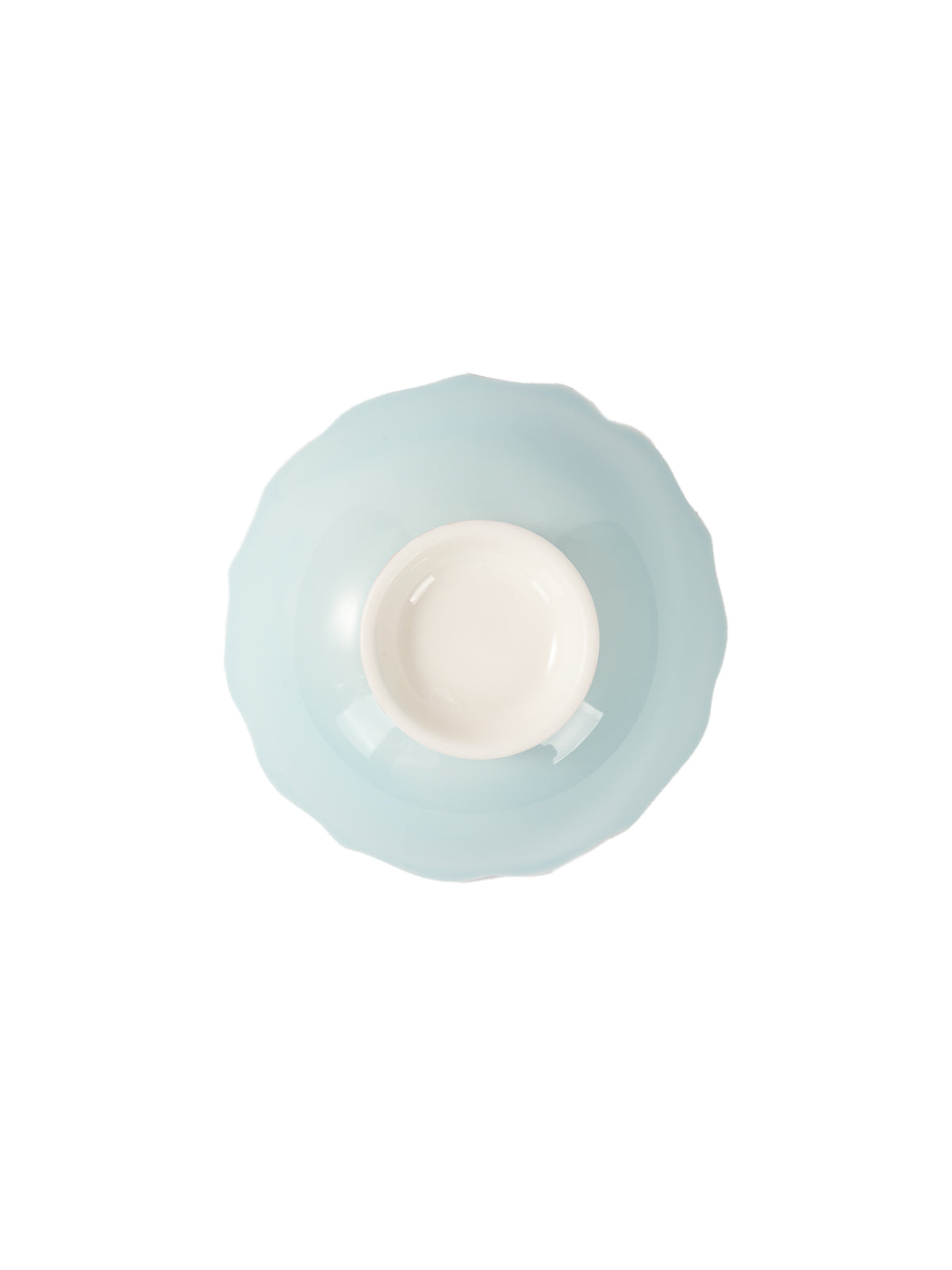 CRAFILAB | Light Blue & Rose Floral Rim Teacup
