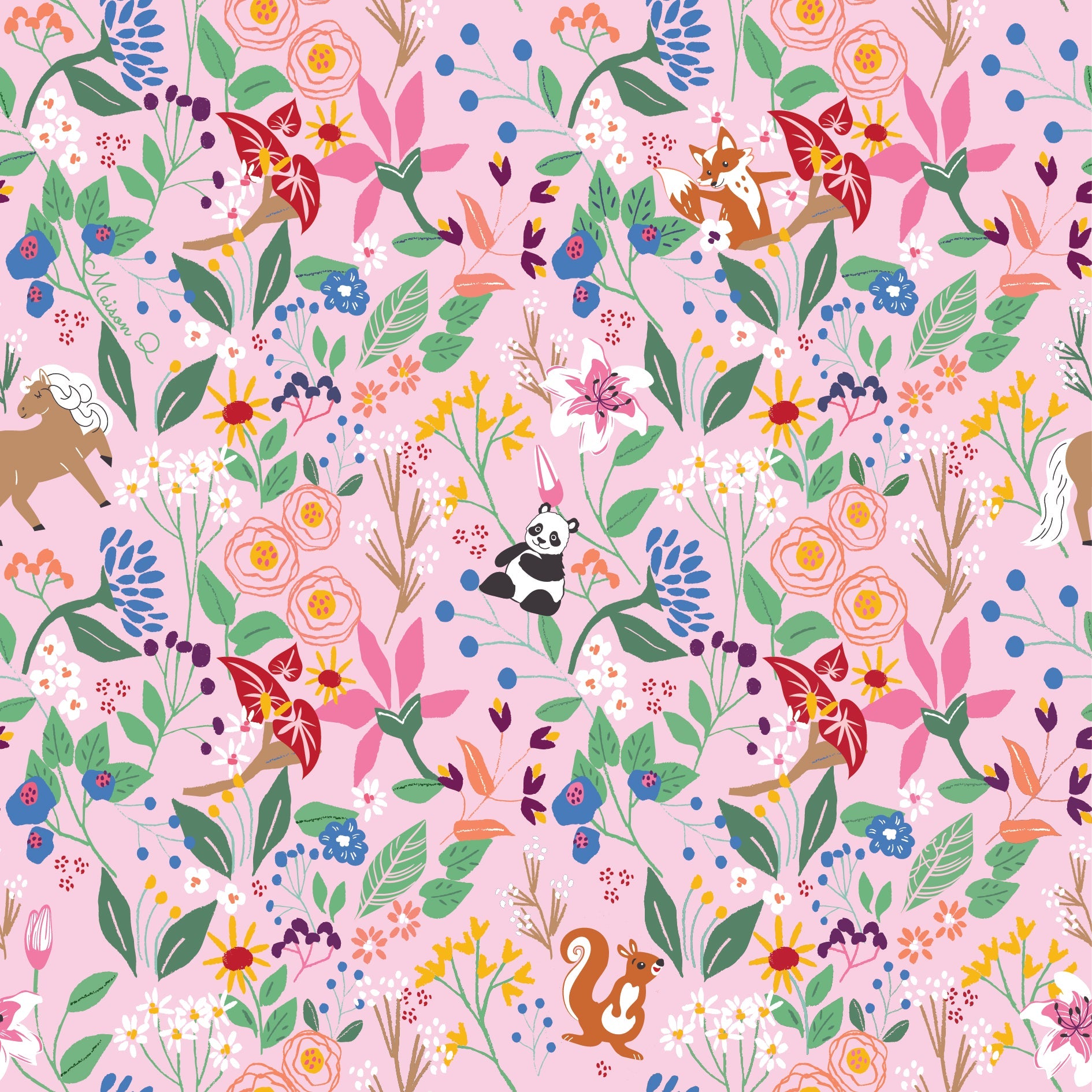 MAISON Q | Secret Garden Reversible Peterpan Collared Dress
