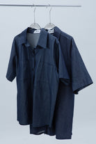 SAERO COLLECTIVE | Denim Short Sleeve Shirt | Blue
