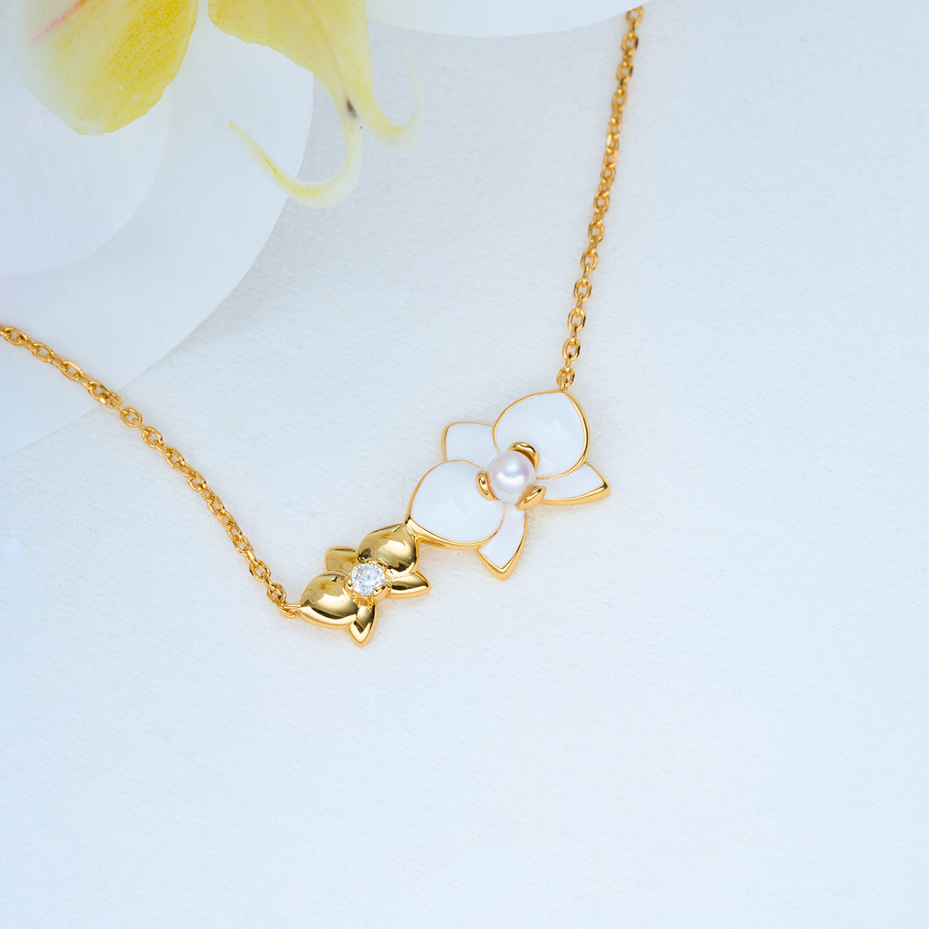 PEARLY LUSTRE | Top Grade Freshwater Pearl Necklace WN00688 | ORCHID