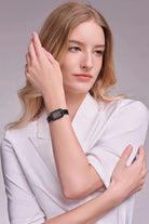 BLACK BY BLUE BRAVE | THCN H· I Reflection Black Dial & Black Bracelet Watch