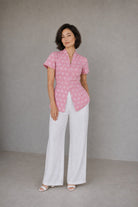 ANS.EIN | FLOWER Blush Batik Kebaya Peplum Top