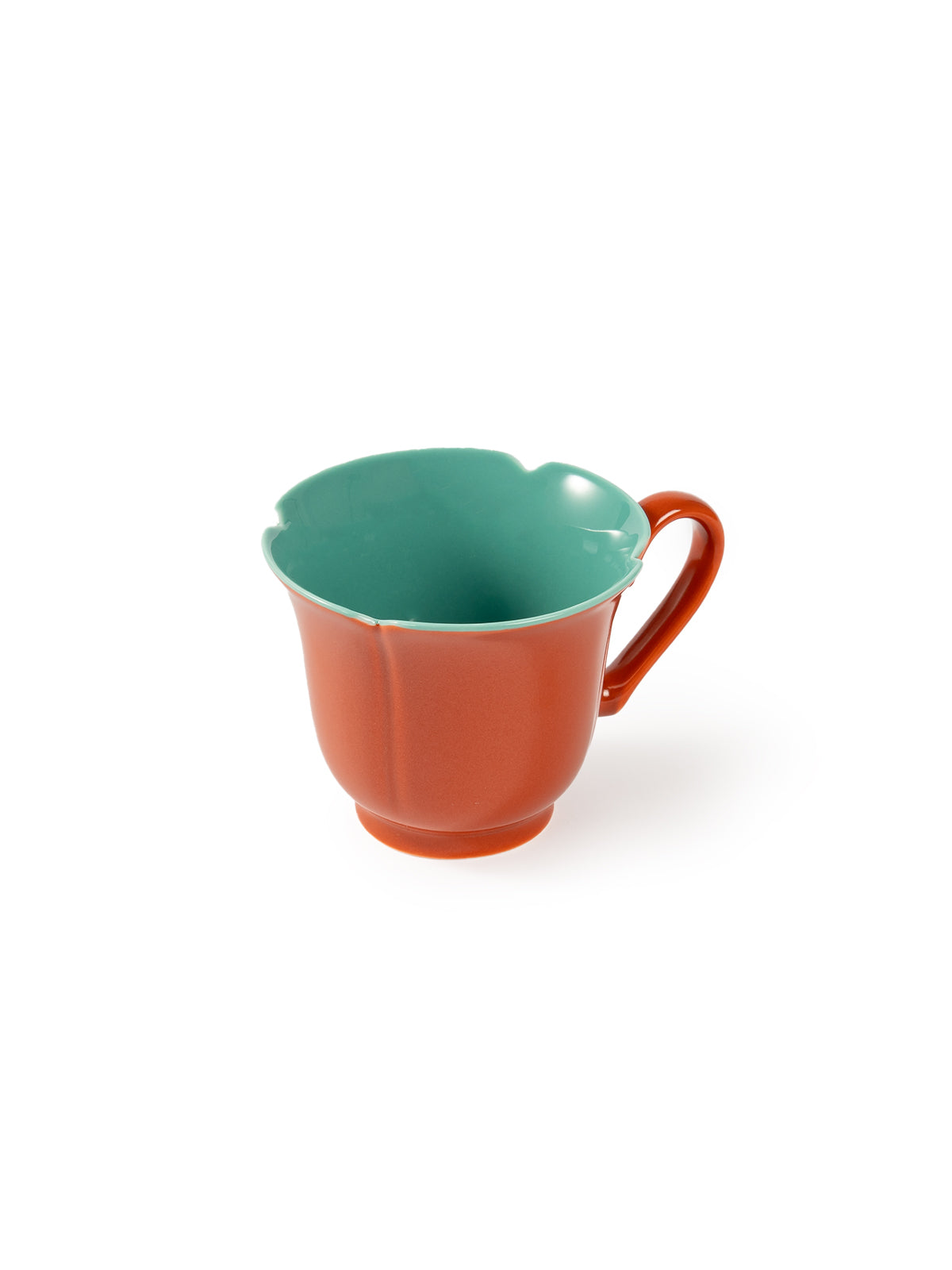 CRAFILAB | Brick Red & Turquoise Flower Master Cup