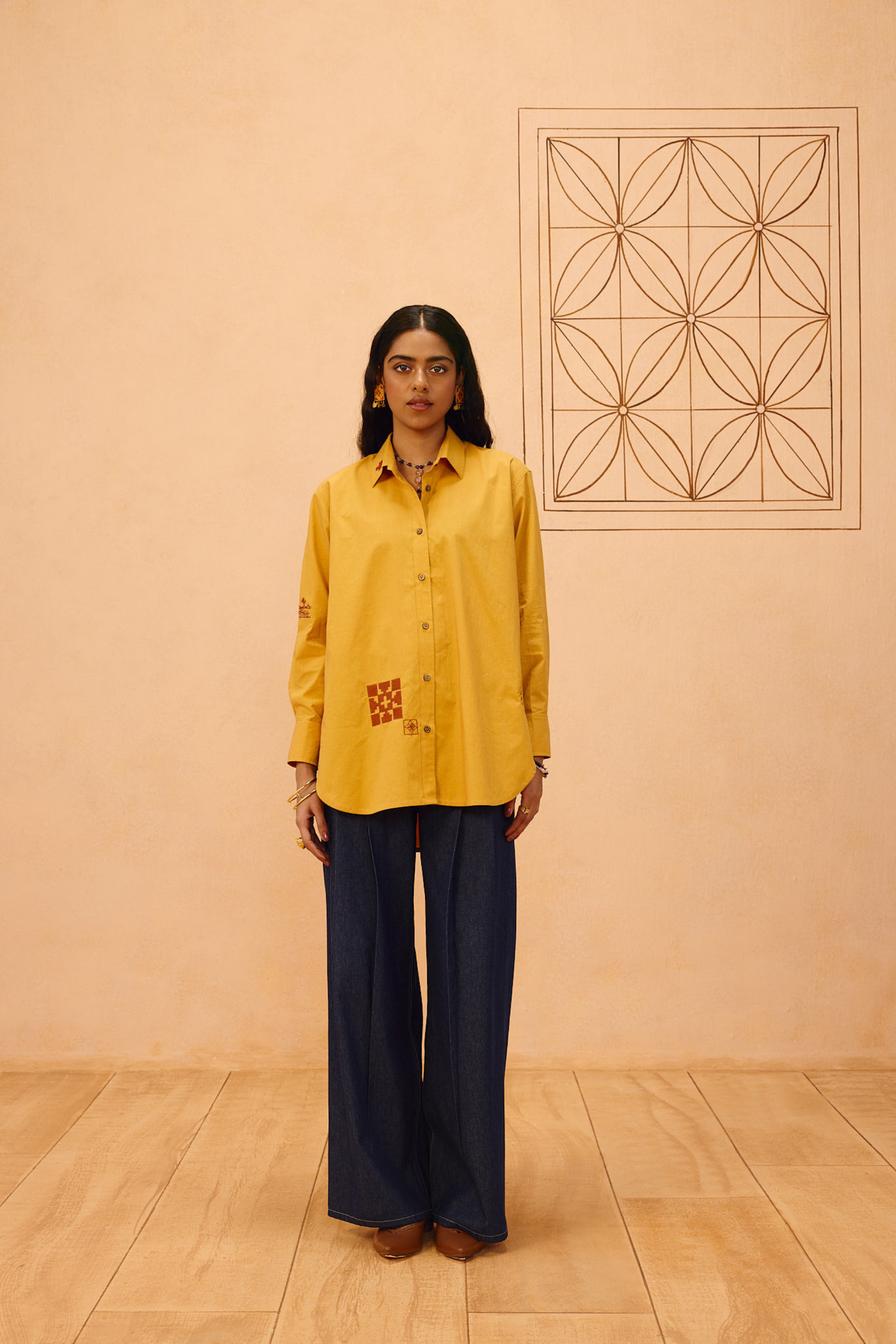 SUI | Golden Patterns Organic Cotton Shirt