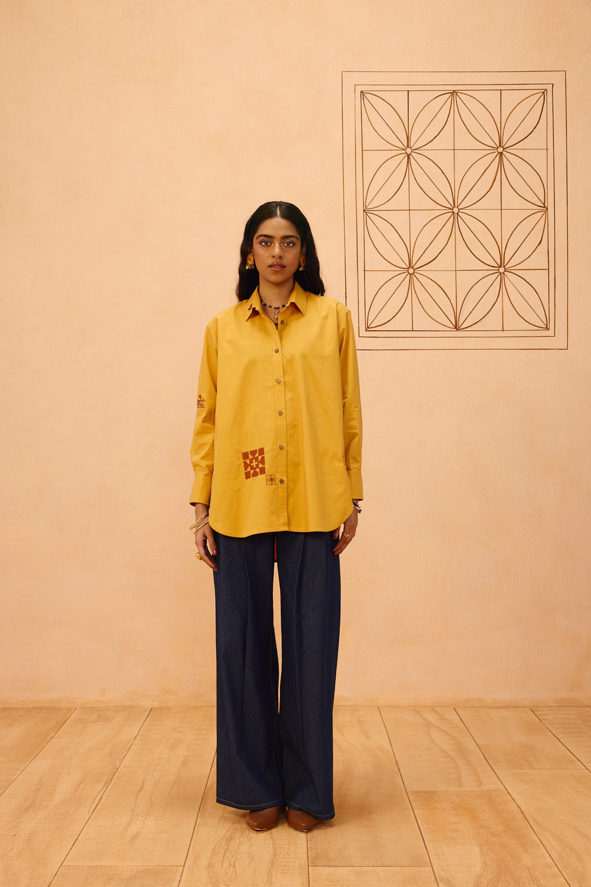 SUI | Golden Patterns Organic Cotton Shirt