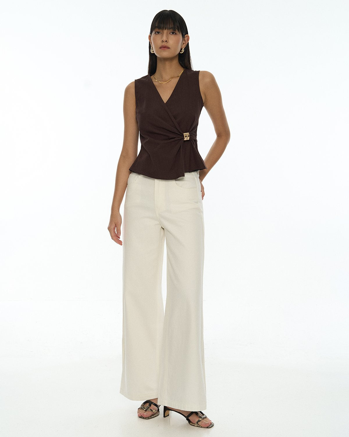 DRESSINGPAULA | Asymmetric Wrap Top