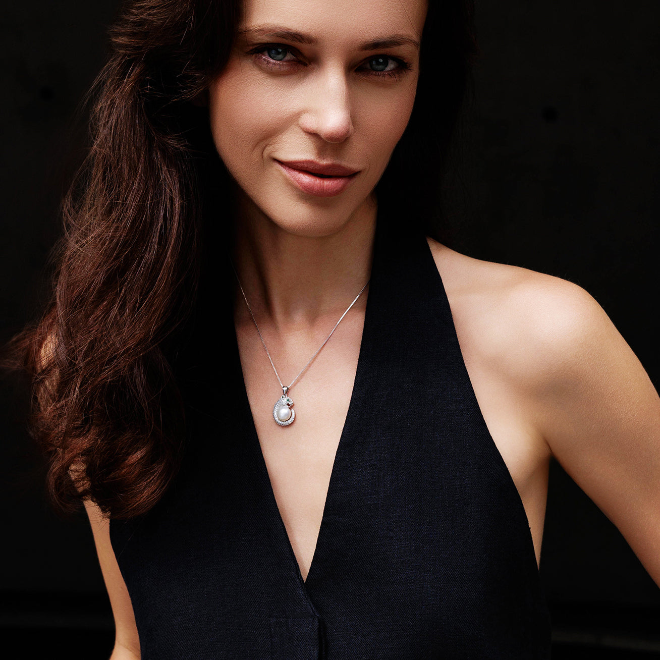 PEARLY LUSTRE | Leopard Freshwater Pearl Necklace WN00084 | SAFARI