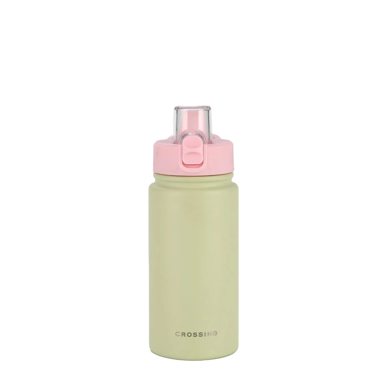 CROSSING | 480ml Urban Ceramic S/S Insulated Straw Sipper Cap Sports Bottle With Handle