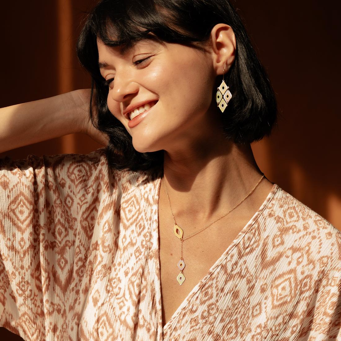 EMBRACE JEWELLERY | Diamond Ikat Necklace