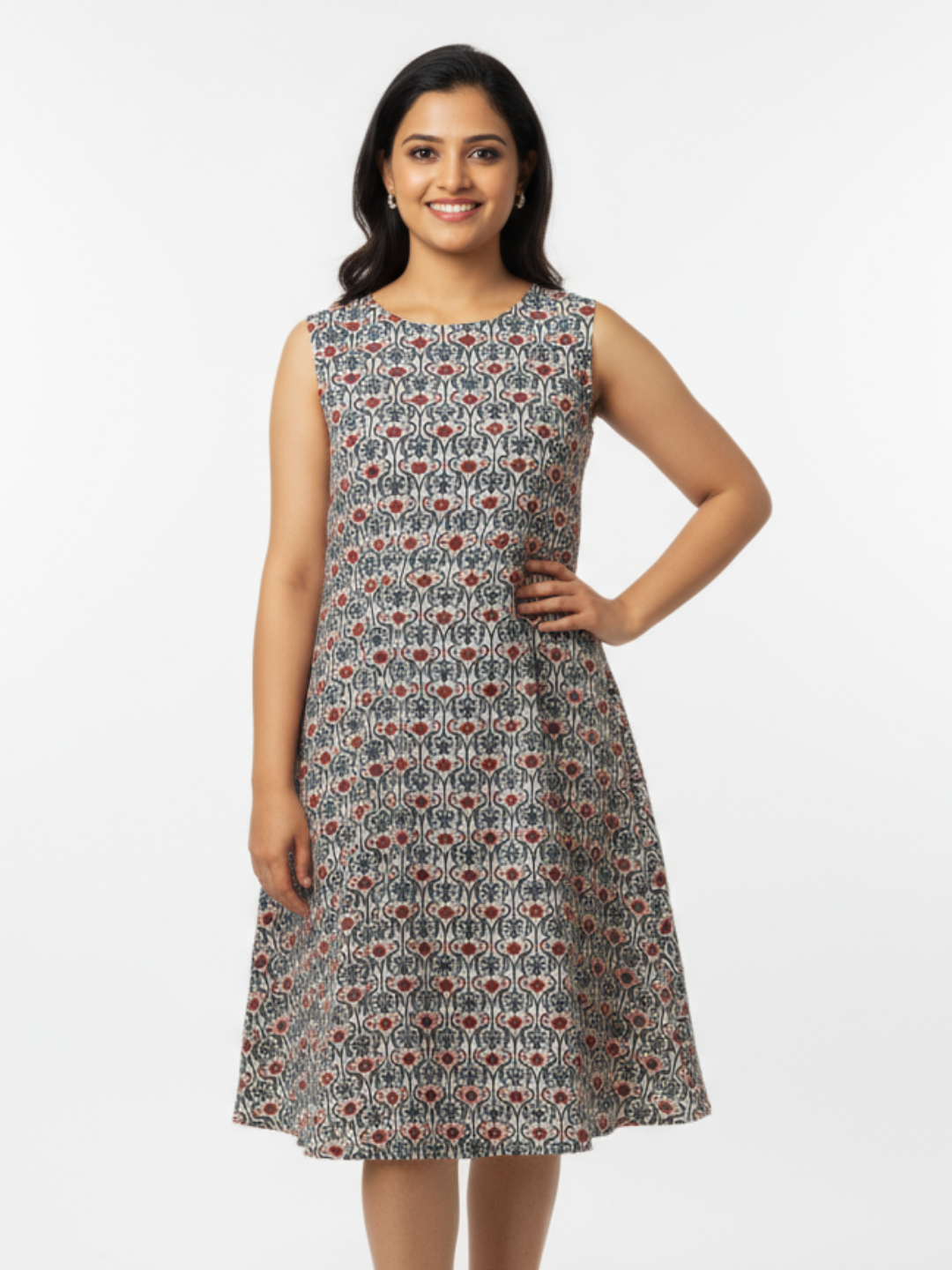 NIMBU | Kaia Women A-Line Dress In Cotton
