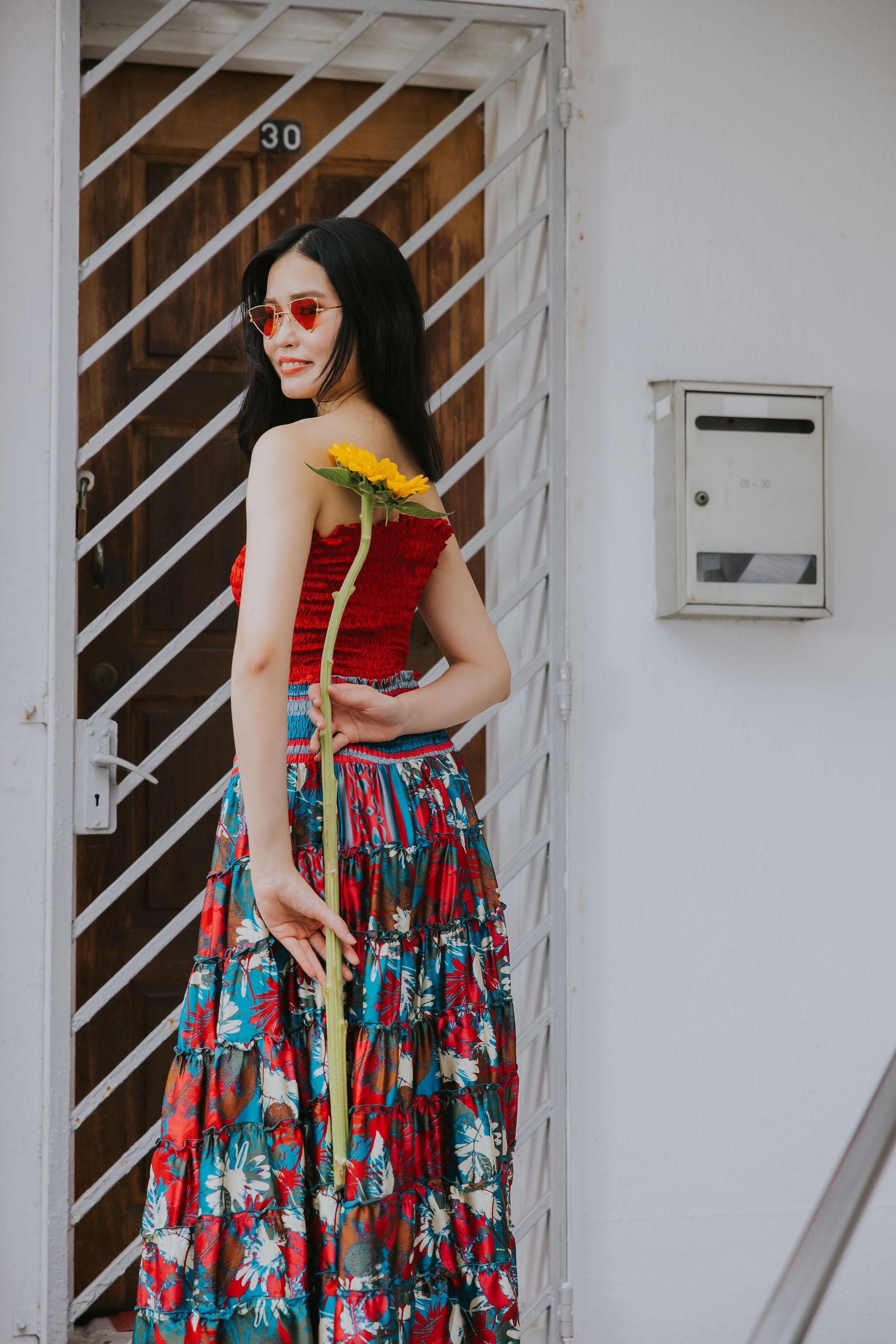 RAJA RANI | Modal Silk Tube Top & Skirt Set