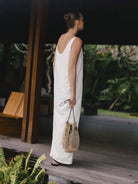 LAYERPLAN | Lena Buckle Linen Maxi Dress