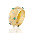 BOHEME BY VERO | Festive Bangle - Green Onyx & Pearls & Zircons