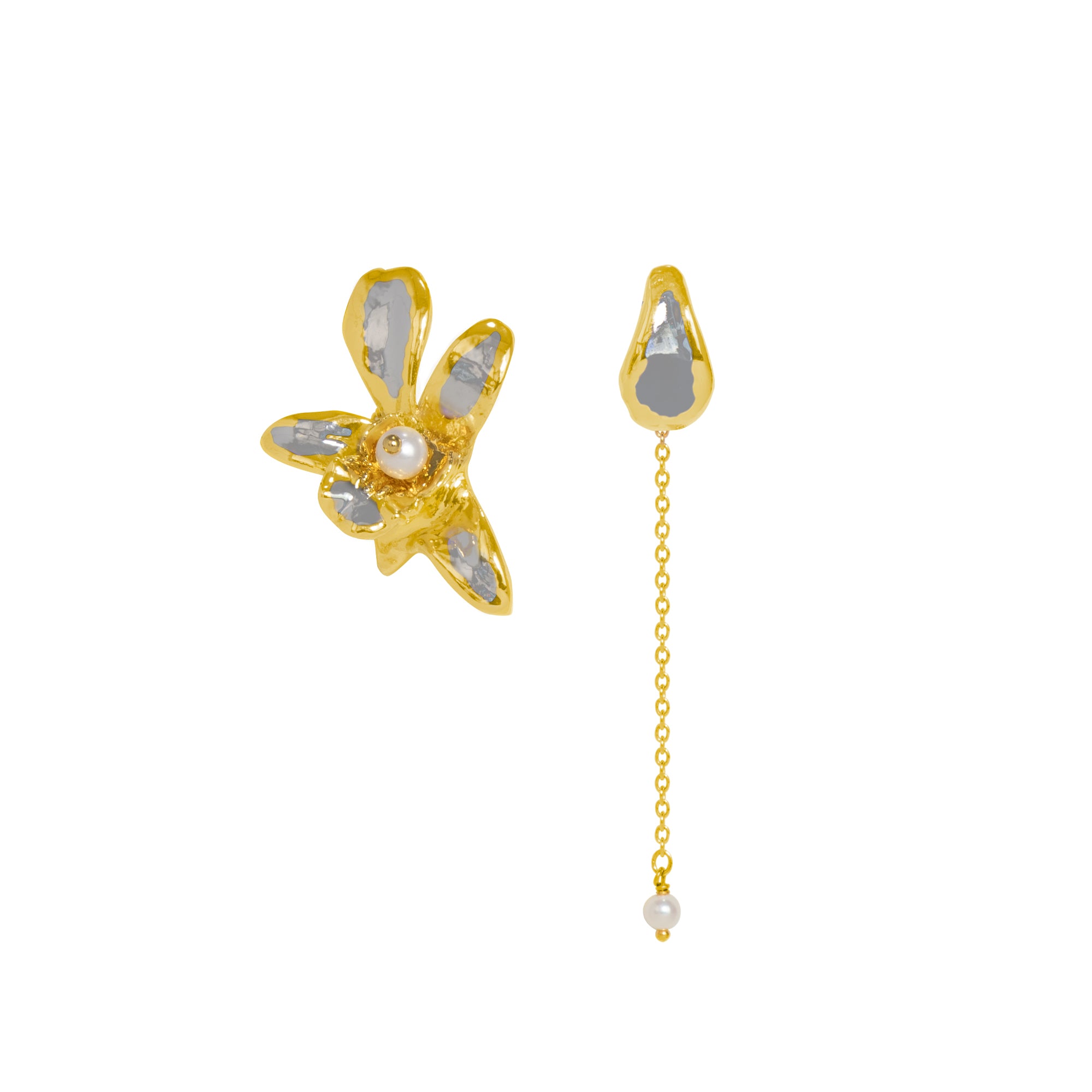 RISIS | Re-Bloom Audacious Pearl Drop Earrings