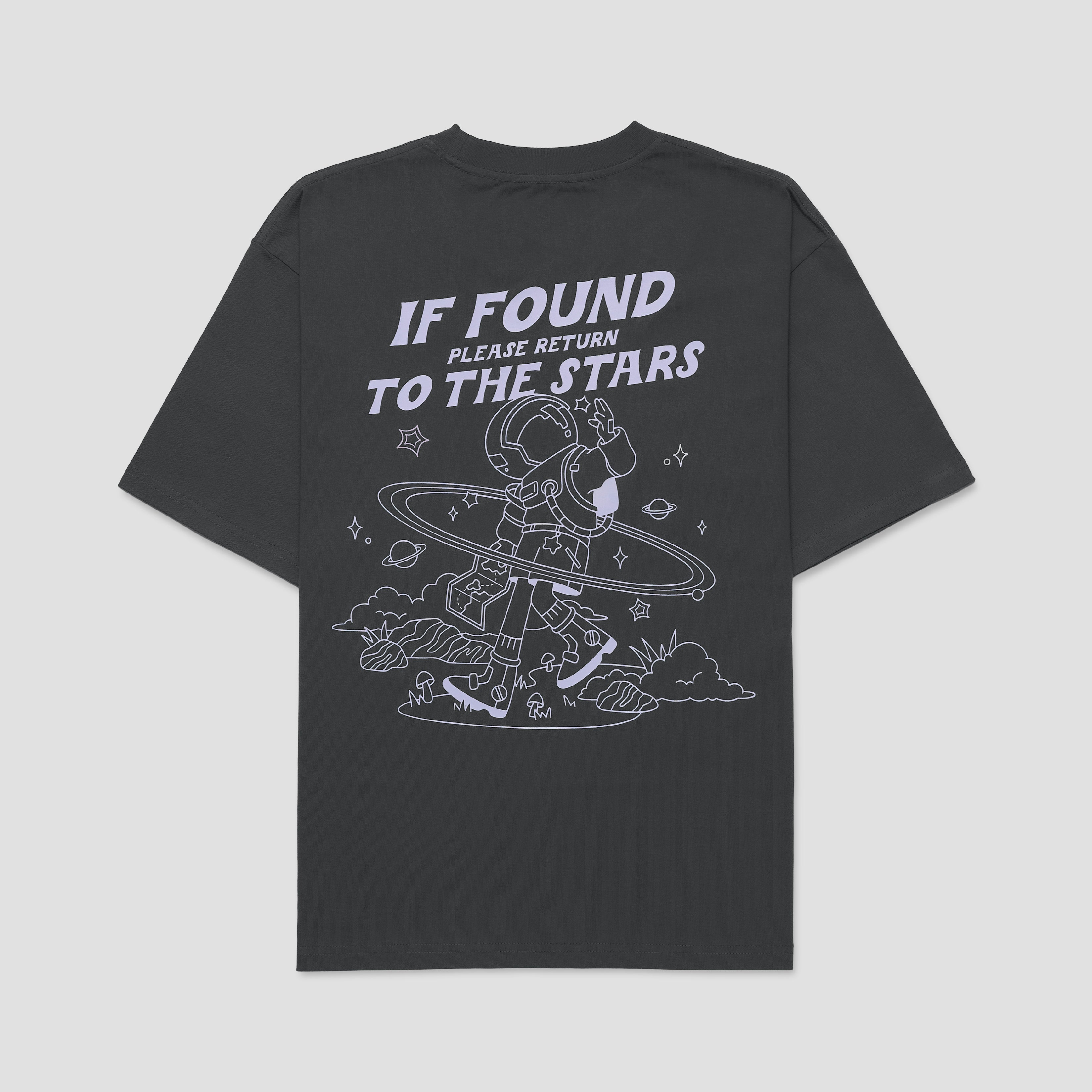 TALKING TOES | Stargazer Oversized Tee - Charcoal