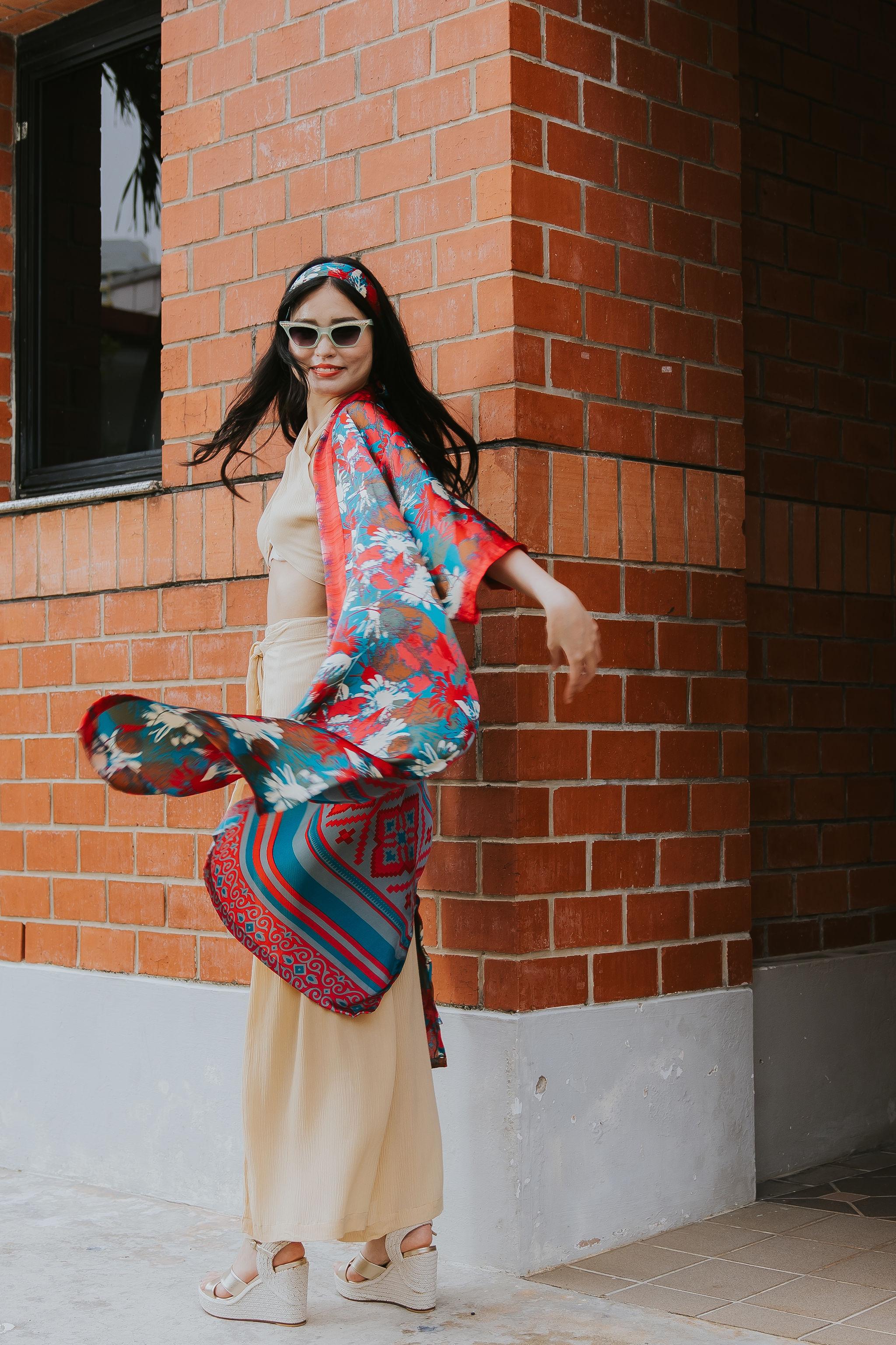 RAJA RANI | Modal Silk Long Kimono