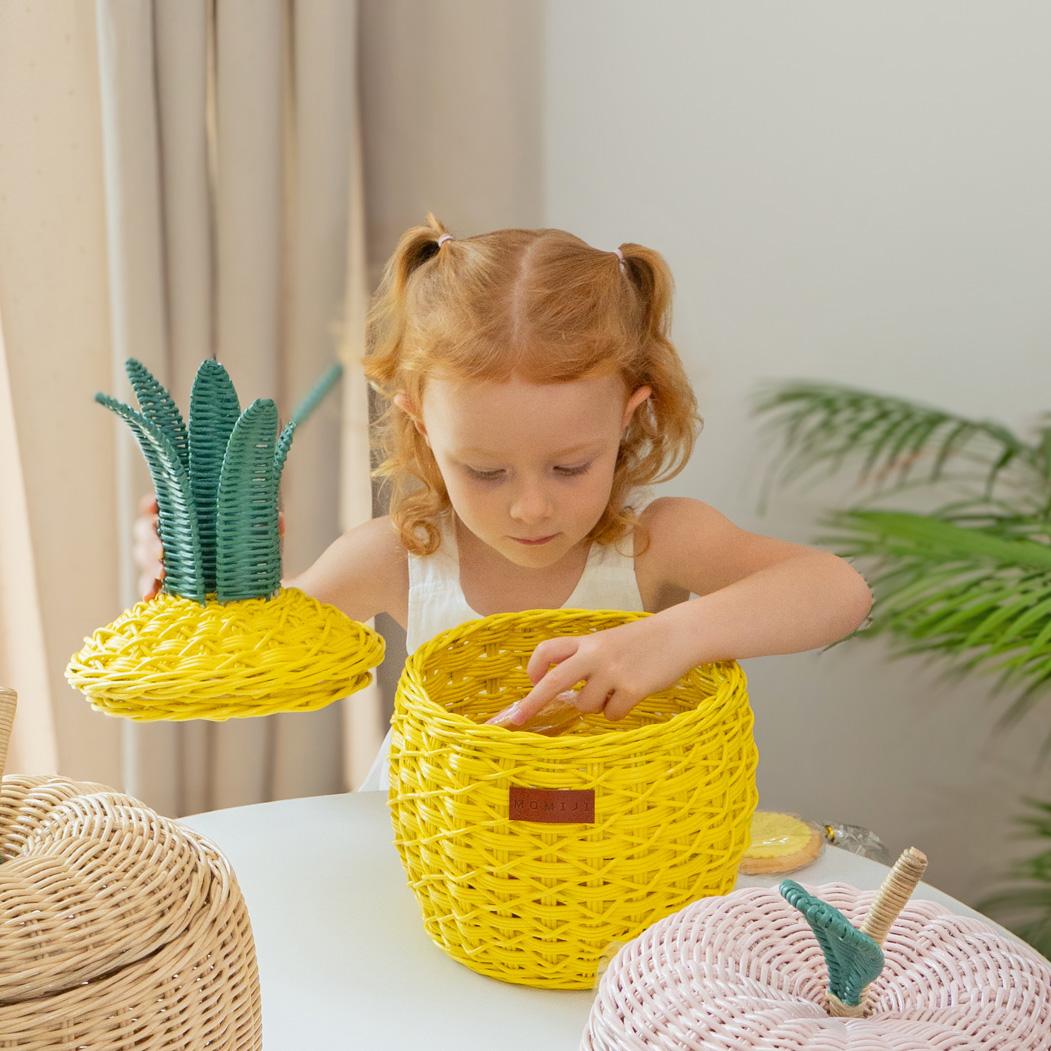 MOMIJI | Pineapple Basket - Small Yellow
