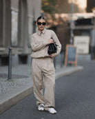 LAYERPLAN | Embroidered Wide-Leg Pants Co-Ord