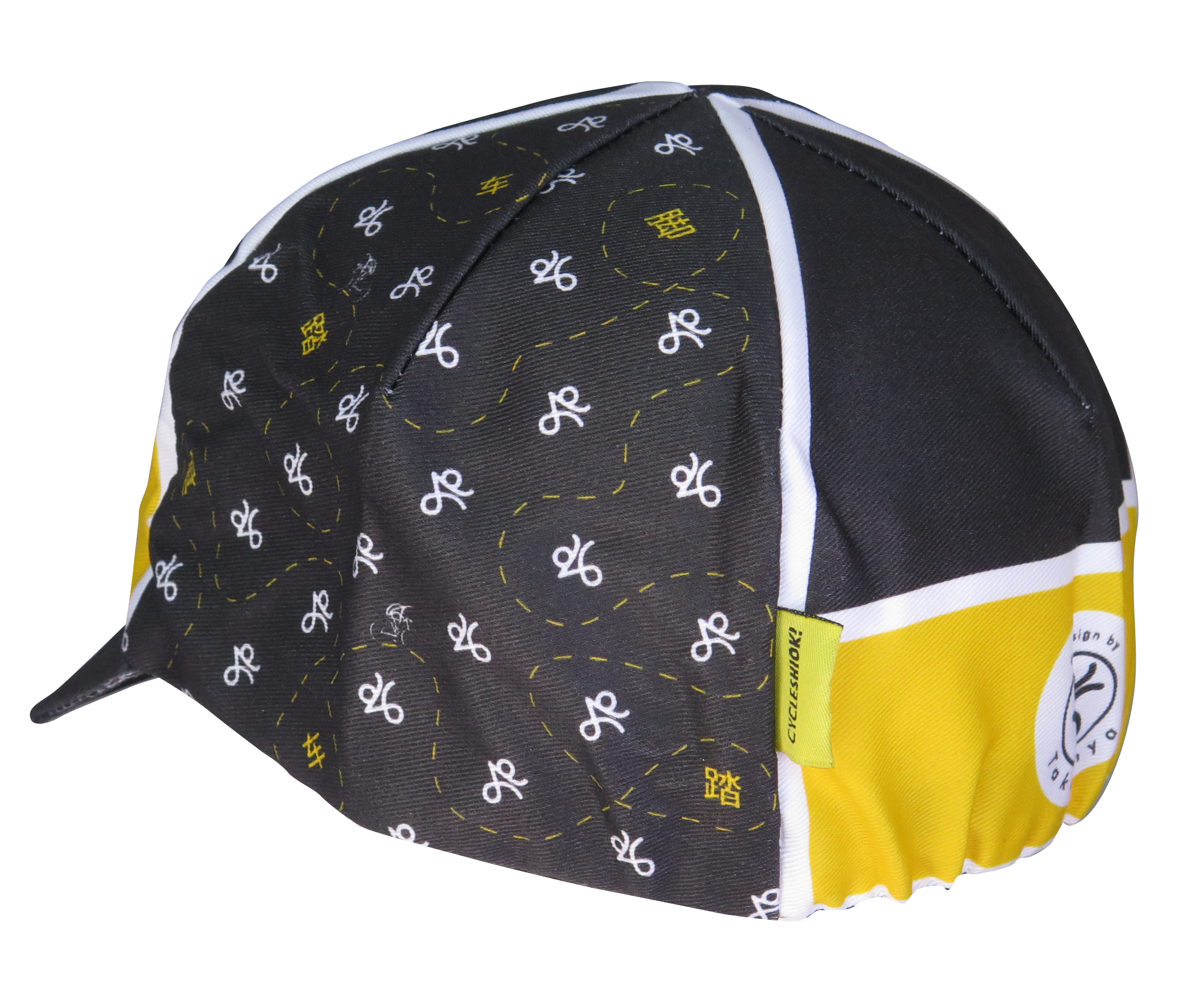 A DESIGN BY TAKACHYA | Cycling Cap - Cycle Shiok Yellow Black