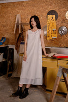 SAERO COLLECTIVE | Mok Textured Dress | White