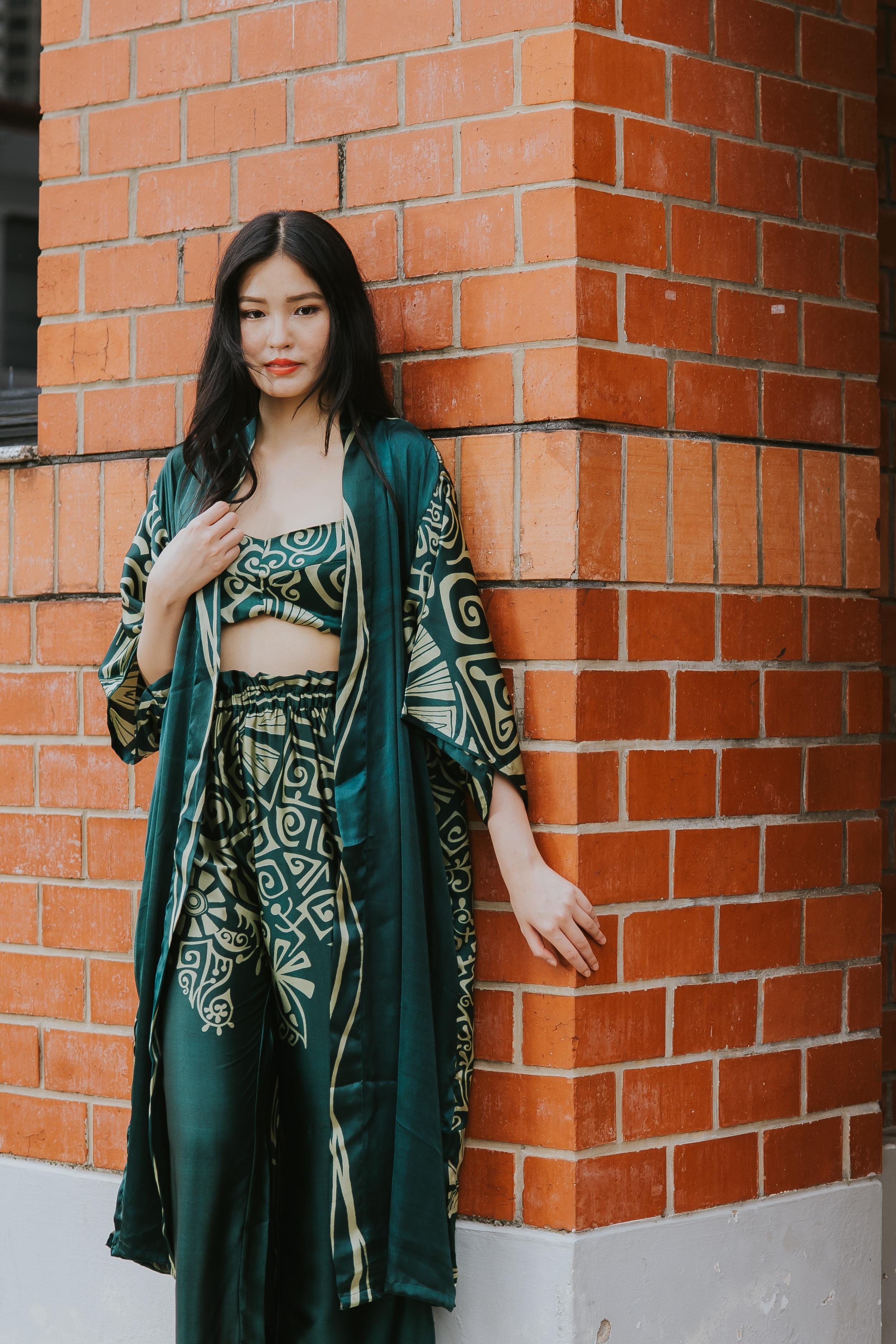 RAJA RANI | Modal Silk Long Kimono