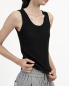 GRAYE | Modal-Cashmere Tank | Black