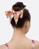 STUDIO QILING | Golden Peaches Coral Silk Bandeau 100
