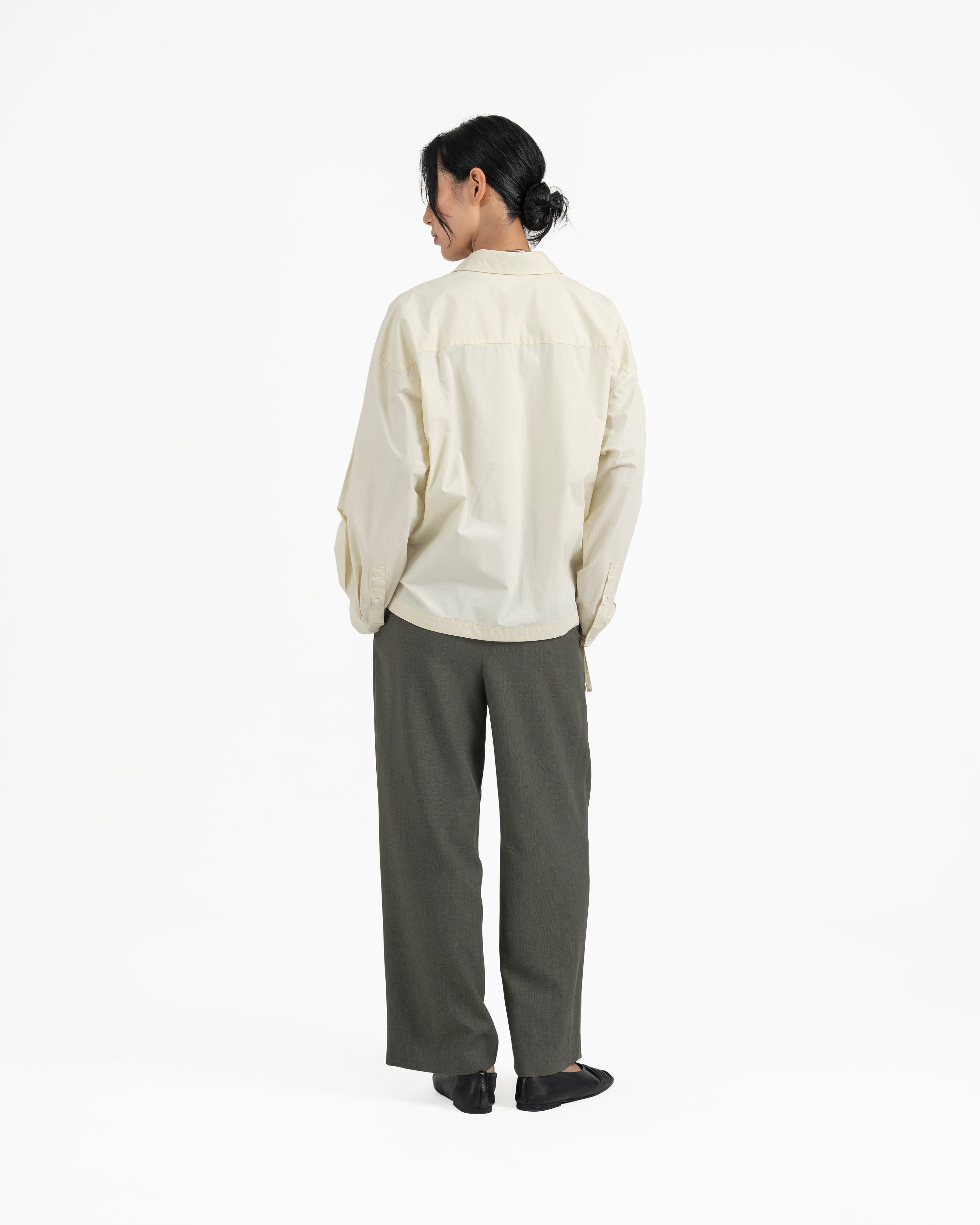 GRAYE | Gathered Wrap Shirt