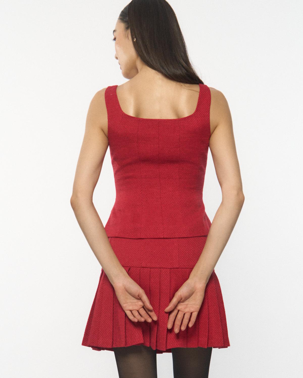 DRESSINGPAULA | Fitted Tweed Vest