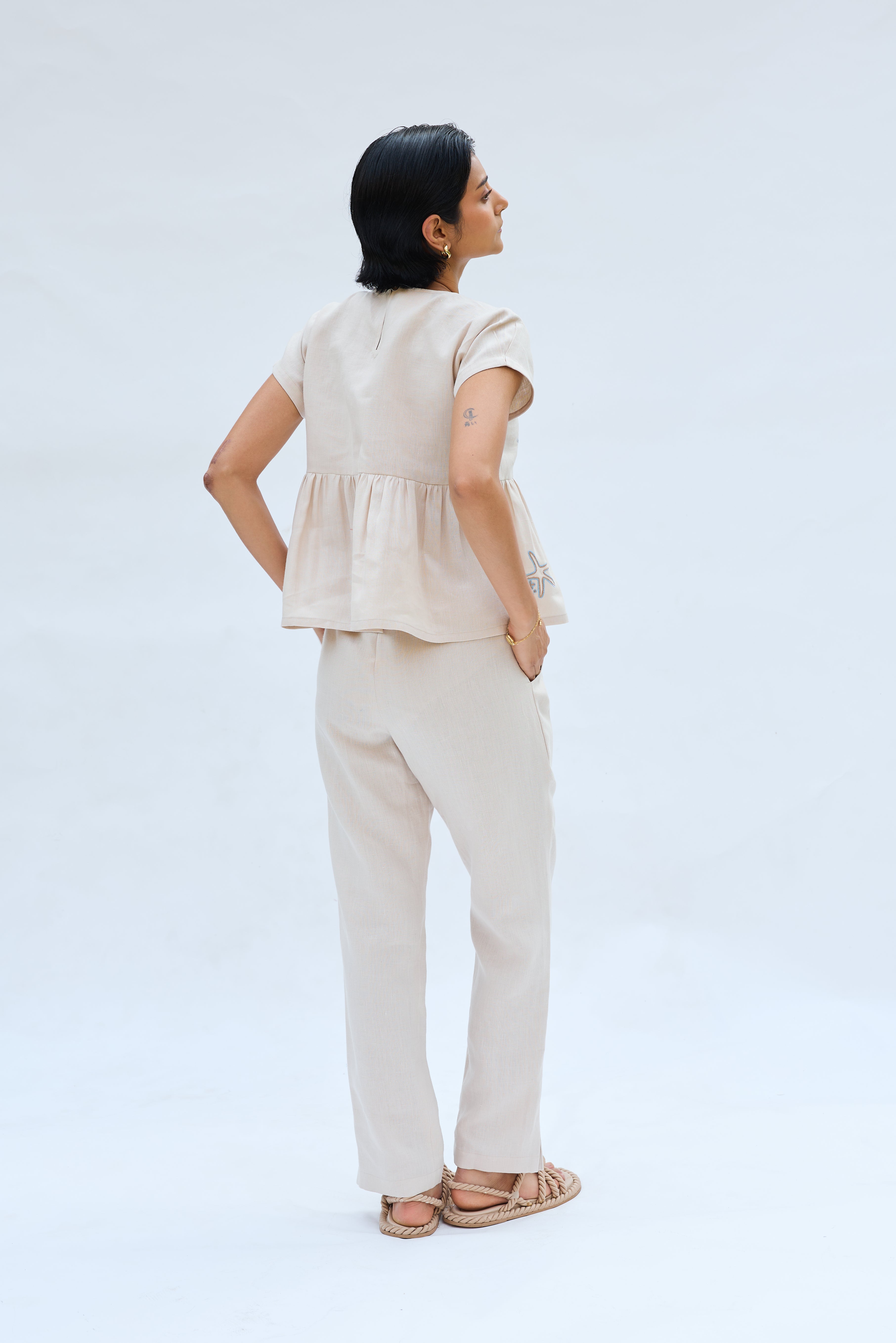 SUI | Sea Soul Linen Top