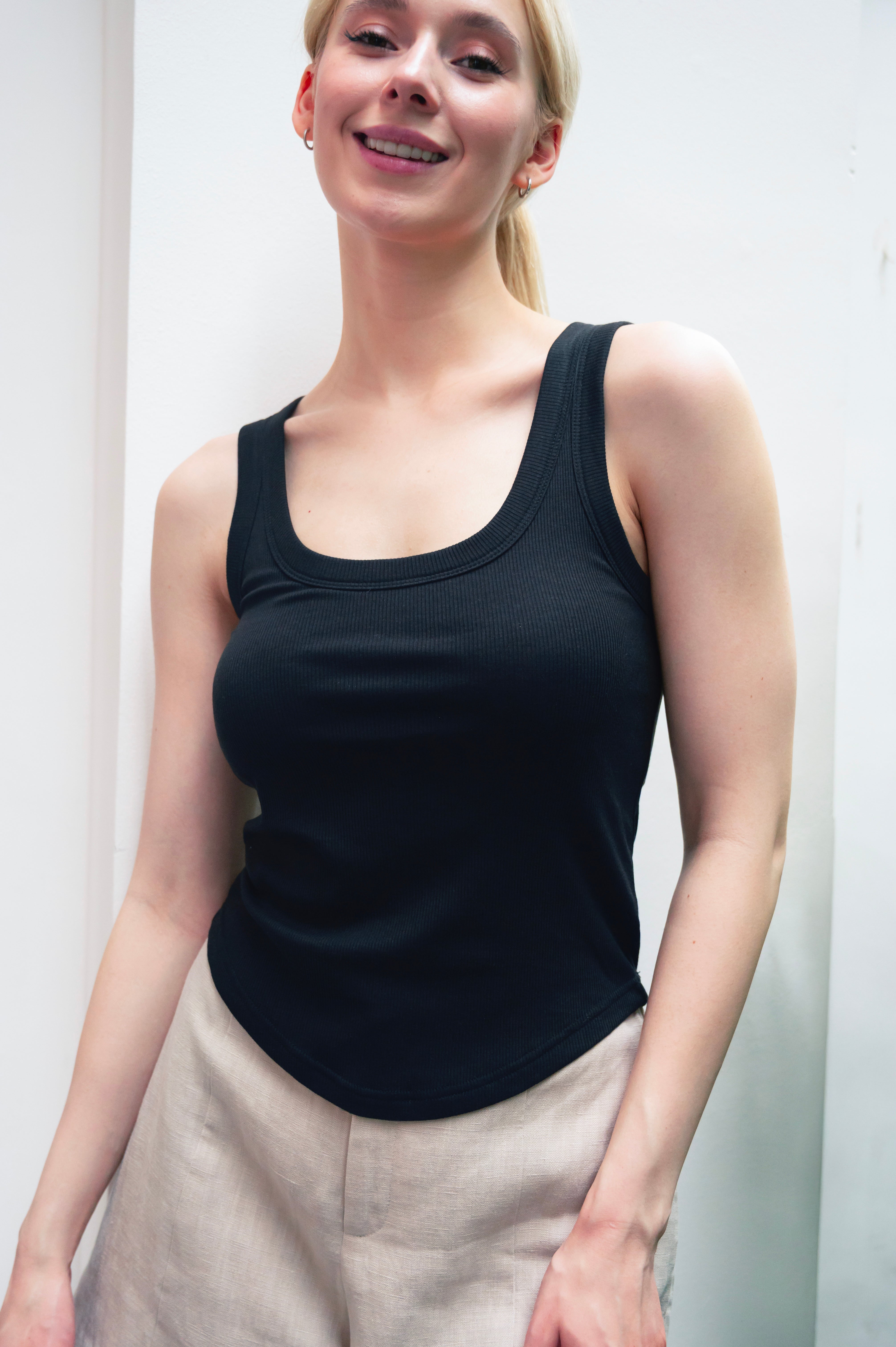 OLIVE BASICS | Anna Reversible Hi-Low Tank (No Zips)