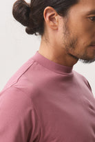 HOUSE OF ANON | Arlo Mock Neck Tee, Jersey