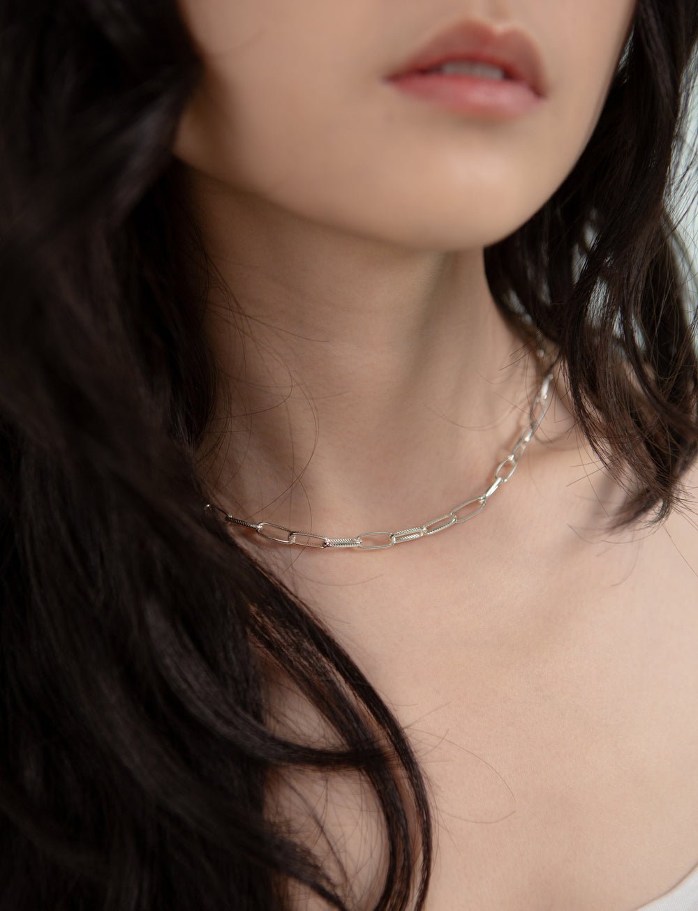 SAERO COLLECTIVE | Hayan Link Necklace | Silver