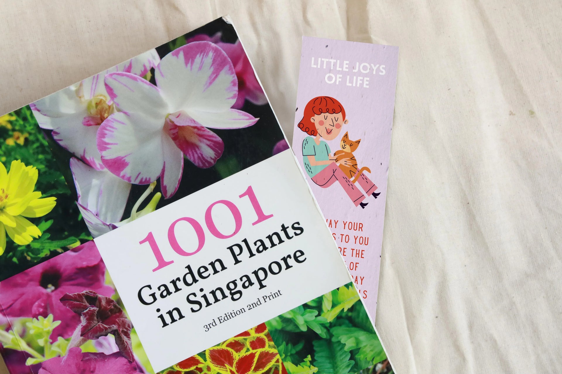 flower seed bookmarks PURPLE & PURE Plantable Bookmarks | Basil Seed Paper