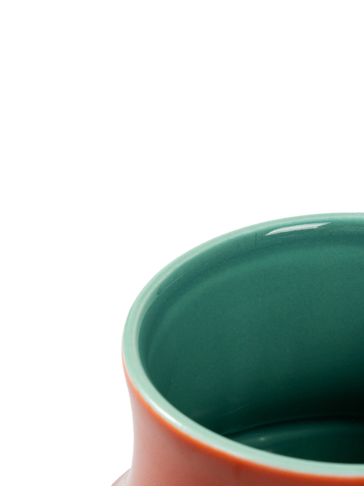 CRAFILAB | Brick Red & Turquoise Three-Legged Water Container