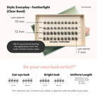 NODSPARK | Clear Band Everyday Featherlight Lazy Lashes