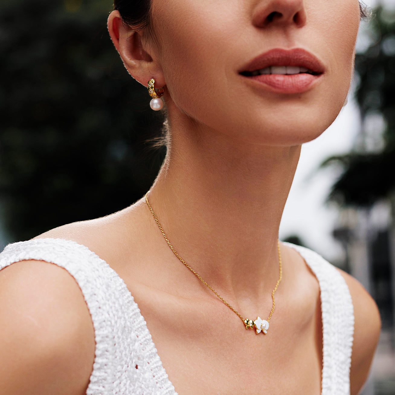 PEARLY LUSTRE | Top Grade Freshwater Pearl Necklace WN00688 | ORCHID