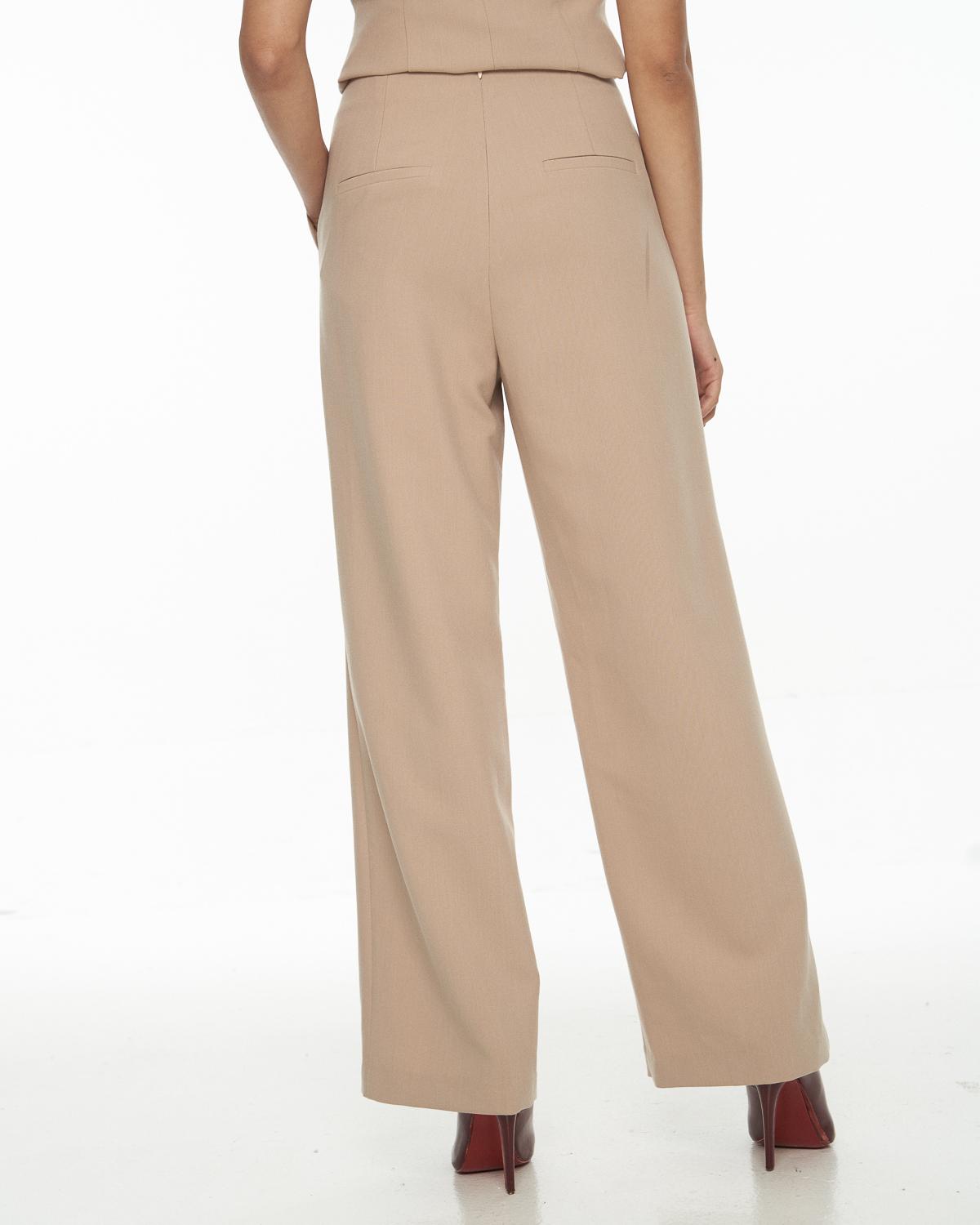 DRESSINGPAULA | Pintucked Crepe Straight Leg Pants