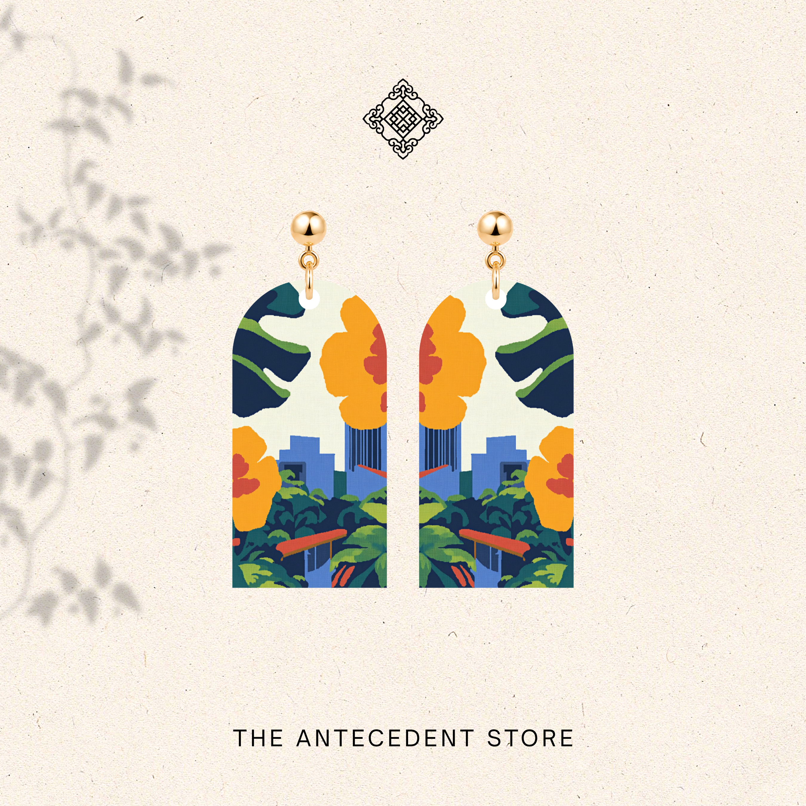 THE ANTECEDENT STORE | Singapore Skyline Earrings | Island Colours Series No. 03