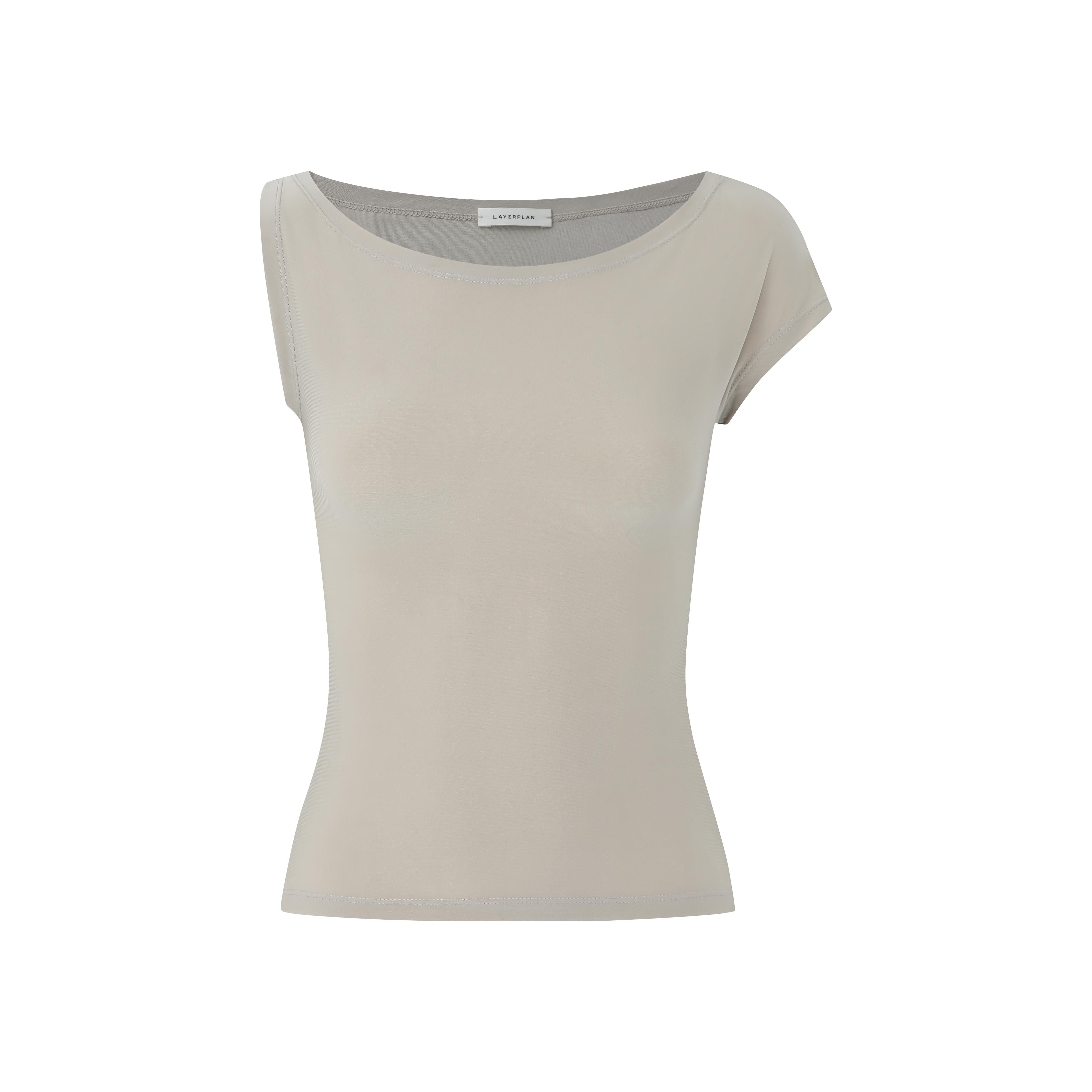 LAYERPLAN | Cotton Stretch Esmé Asymmetric T-Shirt Top