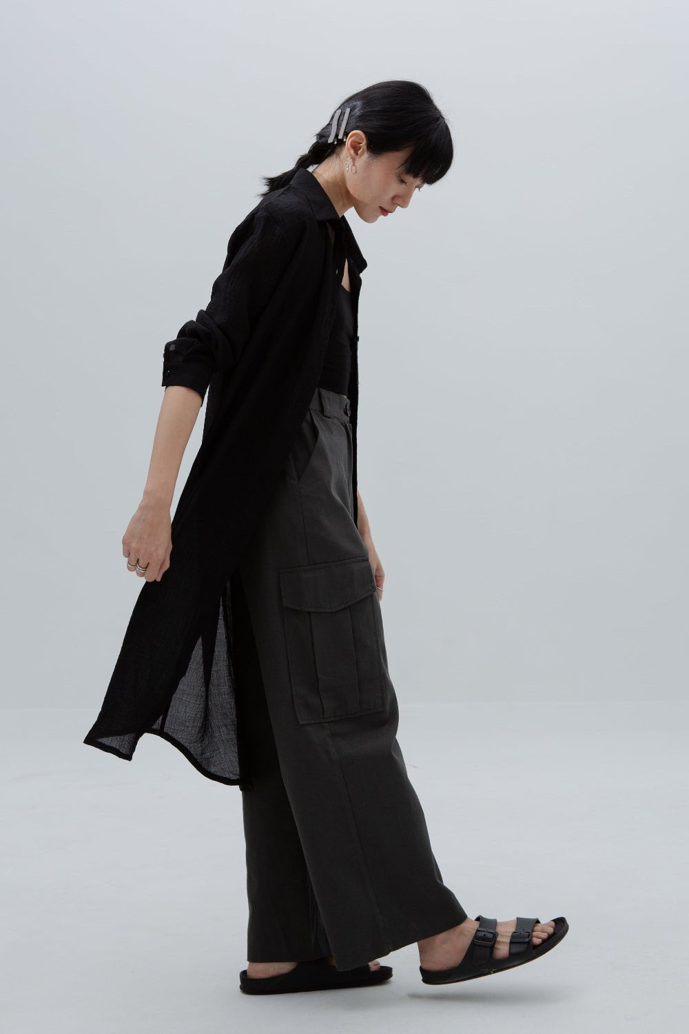 SAERO COLLECTIVE | Oreum Shirt V. 1 [Long Ver.] | Black