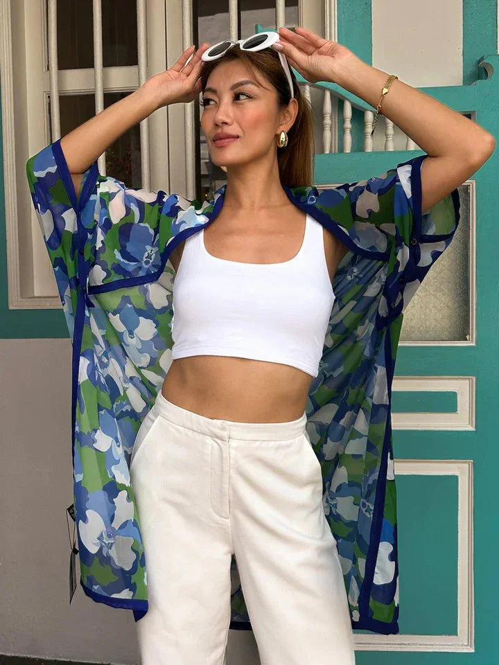 BINARY STYLE | Blue Orchid Party Scardigan