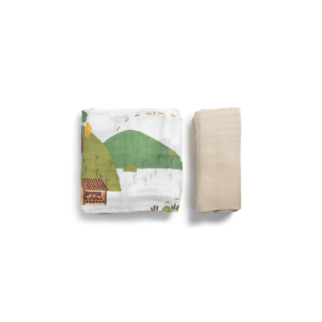 LITTLE REI | Bamboo Swaddle Blanket 2pc