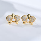 PEARLY LUSTRE | Top Grade Freshwater Pearl Earrings WE00851 | ORCHID
